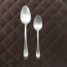 ARGENT STAINLESS VIETNAM FLATWARE 18/10 ORFEVRES ALESSI SATIN SET of 2 SPOONS SILVERWARE REPLACEMENT