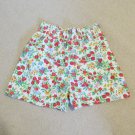 YOUNG CLASSICS GIRL'S SIZE L (14 / 16) SHORTS RED STRAWBERRIES HIGH ELASTIC WAIST MOM STYLE