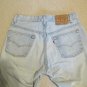 LEVI'S 501 MEN'S SIZE 29 x 29 JEANS LIGHT BLUE STONE WASHED DENIM BUTTON FLY RED TAB DISTRESSED