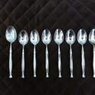 ONEIDA STAINLESS USA 18 / 10 FLATWARE ACT 1 SET of 8 SPOONS CUBE SILVERWARE REPALCEMENT