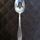 HERITAGE MINT STAINLESS FLATWARE SAFRANO PIERCED SLOTTED SERVING SPOON SILVERWARE REPLACEMENT