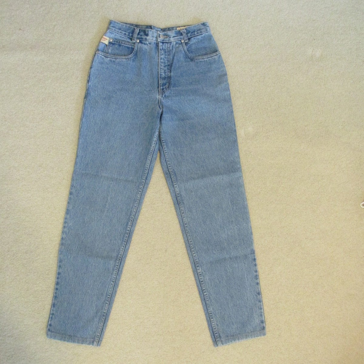 LAWMAN WOMEN'S JUNIOR'S SIZE 9 JEANS STONE WASHED TAPERED LEG MOM HIGH ...