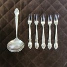 STAINLESS KOREA FLATWARE UNF 122 SET of 6 SILVERWARE REPLACEMENT