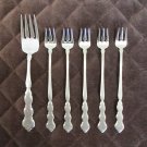 ONEIDA DISTINCTION DELUXE HH STAINLESS FLATWARE VALERIE SET of 6 FORKS SILVERWARE REPLACEMENT