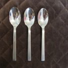 ONEIDA FLATWARE 18 / 0 CHEF'S TABLE SATIN SET of 4 SPOONS SILVERWARE REPLACEMENT