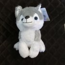 BEST MADE TOYS PLUSH ANIMAL WHITE GRAY HUSKY OR WOLF STUFFED TOY NEW