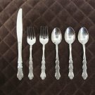 UNITED SILVER STAINLESS KOREA FLATWARE US 17 SET of 8 SILVERWARE REPLACEMENT