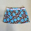 CANDIES GIRL'S SIZE 16 SWIM SKIRT BROWN TURQUOISE