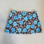 CANDIES GIRL'S SIZE 16 SWIM SKIRT BROWN TURQUOISE
