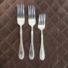 PFALTZGRAFF STAINLESS CHINA FLATWARE SUMMERSET FROST SET of 3 FORKS GLOSSY SILVERWARE REPLACEMENT