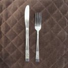 STAINLESS JAPAN FLATWARE ROSE SET of 2 SILVERWARE REPLACEMENT