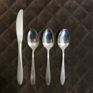 IMPERIAL STAINLESS KOREA FLATWARE FLOWER DANCE SET of 4 SILVERWARE REPLACEMENT