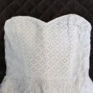 HOLLISTER WOMEN'S JUNIOR'S  SIZE XS DRESS IVORY LACE DISTRESSED TATTERED COSTAL COWGIRL