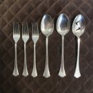 STAINLESS JAPAN FLATWARE    flare scallop tip     SET of 6 FORKS SPOONS SILVERWARE REPLACEMENT