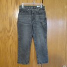 TIME & TRU WOMEN'S SIZE 8 CAPRIS JEANS GREY ACID WASHED DENIM HIGH RISE CROPPED PANTS NWT