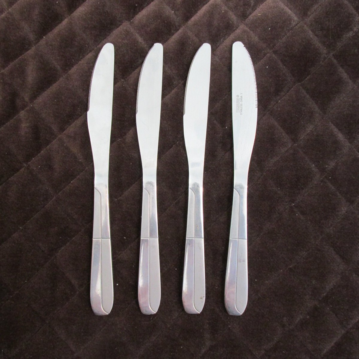 CAMBRIDGE STAINLESS CHINA FLATWARE ASHER SAND SET of 15 SILVERWARE