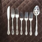STANLEY ROBERTS ROGERS STAINLESS CHINA FLATWARE LOVE JOY SET of 7 SILVERWARE REPALCEMENT