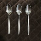 TOWLE SCC STAINLESS JAPAN FLATWARE FIRENSE SET of 3 TEXTURED PLACE SPOONS SILVERWARE REPLACEMENT