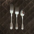 ONEIDA STAINLESS CUBE MARK FLATWARE CLASSIC SHELL SET of 3 SILVERWARE REPLACEMENT