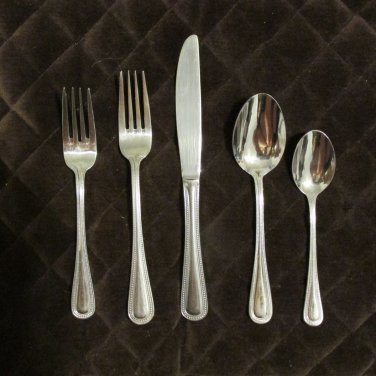 CUISINART STAINLESS  18 / 8 FLATWARE CUI 8 SET of 53 SILVERWARE REPLACEMENT