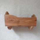 WOOD DOLL CRADLE TOY UNFINISHED ALSO USE AS PLANTER, BABY SHOWER