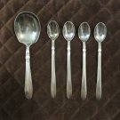 NASCO STAINLESS  FLATWARE KAREN SET of 5 SPOONS SILVERWARE REPLACEMENT or CHOICE RARE