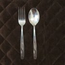 IS ROGERS CUTLERY STAINLESS USA FLATWARE WHISPERING LEAVES SET of 2 SILVERWARE REPLACEMENT or CHOICE