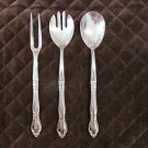 IMPERIAL ONEIDA STAINLESS USA FLATWARE CHATELAINE SET of 3 SERVING SILVERWARE REPLACEMENT or CHOICE
