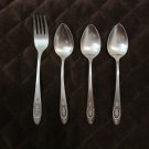 ONEIDA DELUXE STAINLESS FLATWARE POLONAISE SET of 4 SILVERWARE REPLACEMENTS or CHOICE