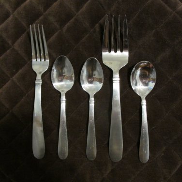 PFALTZGRAFF STAINLESS FLATWARE SATIN ARIEL SET of 6 SILVERWARE REPLACEMENT or CHOICE