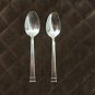 HERITAGE MINT STAINLESS CHINA FLATWARE BENTLEY SET of 2 TEASPOONS SILVERWARE REPLACEMENT or CHOICE
