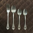 NATIONAL STAINLESS JAPAN FLATWARE DYNASTY SET OF 4 PIERCED HANDLE SILVERWARE REPLACEMENT