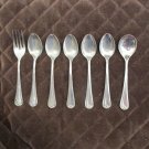 OXFORD HALL STAINLESS JAPAN FLATWARE LACE SET of 7 SILVERWARE REPLACEMENT or CHOICE RARE