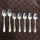 CAMBRIDGE STAINLESS CHINA FLATWARE EVANSTON GLOSSY SET of 7 SPOONS SILVERWARE REPLACEMENT