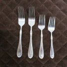 PFALTZGRAFF STAINLESS CHINA FLATWARE SUMMERSET FROST SET of 4 FORKS SILVERWARE REPLACEMENT or CHOICE