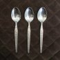 ROSTFREI FLATWARE PAGODA SET of 3 TEASPOONS SILVERWARE REPLACEMENT or CHOICE RARE