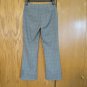 WORTHINGTON WOMEN'S SIZE 2 P PANTS BLACK GRAY PLAID MID RISE TROUSER FLARE LEG SLACKS