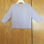 IT'S OUR TIME WOMEN'S SIZE L SWEATER LAVENDER CARDIGAN CLASSIC KNIT W/ FLOWER EMBROIDERY USA MADE