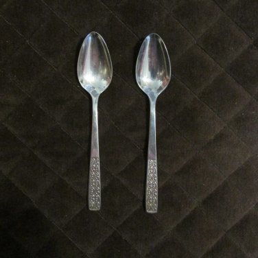 INTERNATIONAL STAINLESS FLATWARE SERENATA SET of 2 TEASPOONS SILVERWARE REPLACEMENT or CHOICE