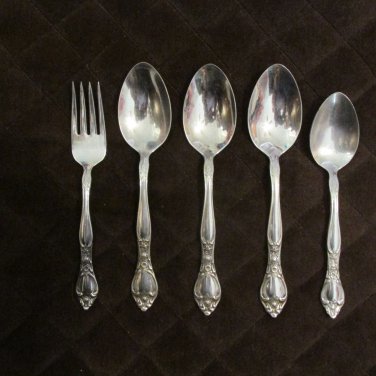WEST BEND STAINLESS USA FLATWARE AFFECTION SET of 5 SILVERWARE REPLACEMENT or CHOICE