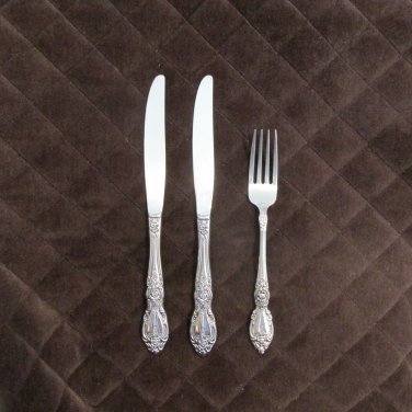 ONEIDA STAINLESS FLATWARE WORDSWORTH SET of 3 SILVERWARE REPLACEMENT or CHOICE