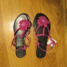 WOMEN'S SIZE 9 FUCHSIA PINK SHOES STRAPPY SANDALS FLATS CASUAL HIPPIE DRESSY NWT