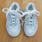 BUM BOY'S GIRL'S SIZE 11  1/2 ATHLETIC SHOES WHITE LEATHER BLUE LACE UP NWT