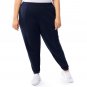 TERRA & SKY WOMEN'S SIZE 4X PANTS DARK NAVY KNIT FLEECE ATHLETIC SOFT SWEATS SPORT CORE NWT