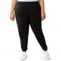 TERRA & SKY WOMEN'S SIZE 4X PANTS BLACK KNIT FLEECE ATHLETIC SOFT SWEATS SPORT CORE NWT