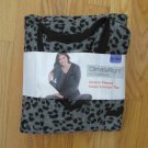 CUDDL DUDS CLIMATE RIGHT WOMEN'S SIZE 2X FLEECE TOP GRAY CHEETAH STRETCH SLEEP LOUNGE NEW