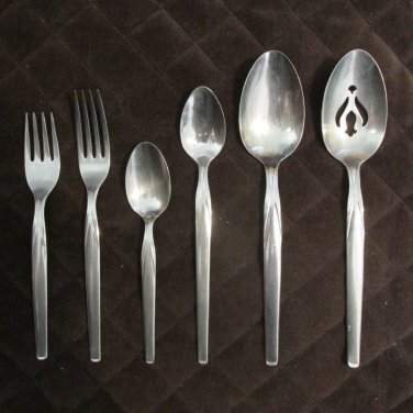 OLD COMPANY INTERNATIONAL STAINLESS USA FLATWARE FUTURA SET of 13 SILVERWARE REPLACEMENT or CHOICE