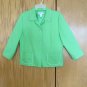 PENDLETON WOMEN'S SIZE 14 BLAZER KELLY GREEN SUIT COAT SILK BLEND JACKET IRISH ST. PATRICK'S DAY