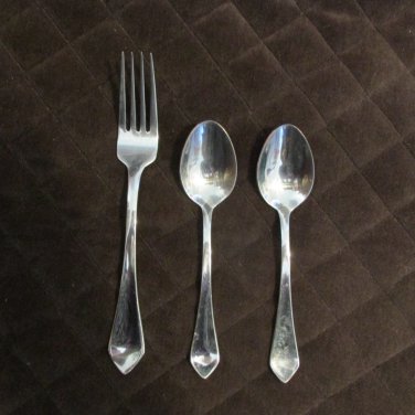 REED & BARTON STAINLESS INDONESIA 18 / 10 FLATWARE BEAU VALLON SET of 3 SILVERWARE REPLACEMENT