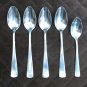 AMAZON BASICS STAINLESS CHINA 18 / 0 FLATWARE SQUARE EDGE SET of 5 SILVERWARE REPLACEMENT or CHOICE